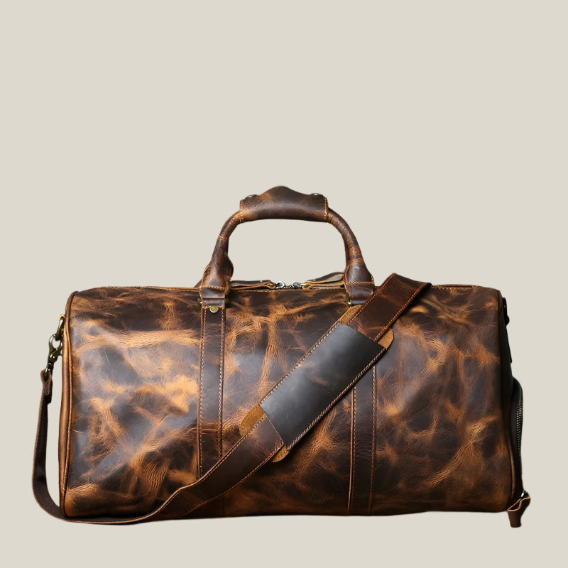 Oakern Voyager Duffel – Full Grain Leather Travel Bag