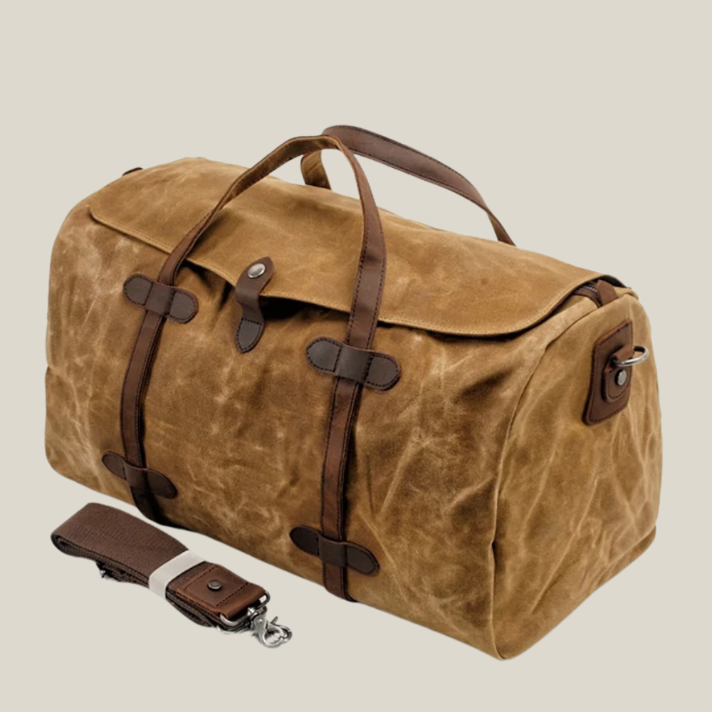 Oakern Wayfarer Duffel – Waxed Canvas Weekend Travel Bag