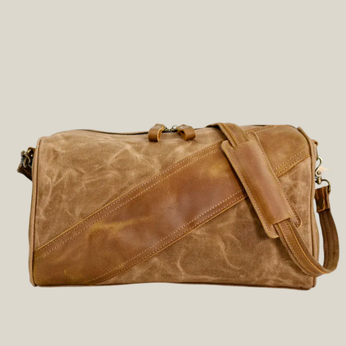 Oakern Pathfinder Duffel – Waxed Canvas & Leather Travel Bag