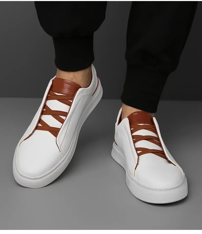 Heritage Leather Crossover Sneakers