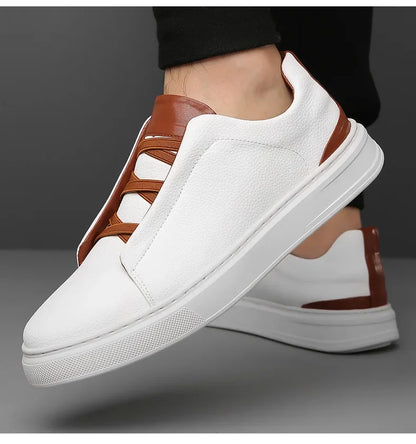Heritage Leather Crossover Sneakers