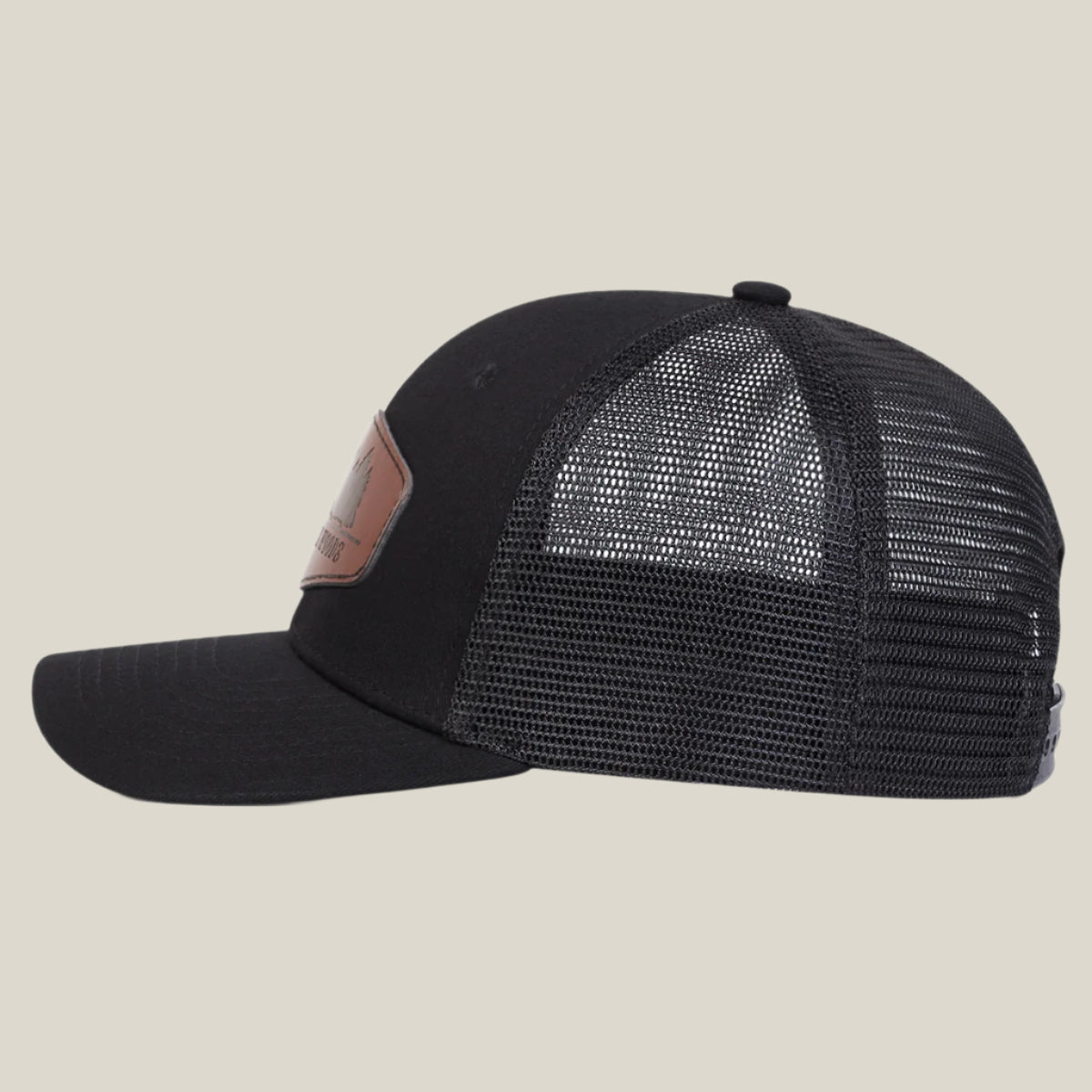 Oakern Adjustable Leather Patch Trucker Hat (Gift)