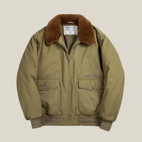 Oakern Military Bomber Jacket – Heavy-Duty Flight Coat
