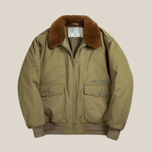Oakern Military Bomber Jacket – Heavy-Duty Flight Coat