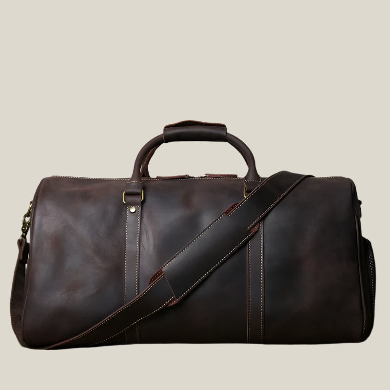 Oakern Voyager Duffel – Full Grain Leather Travel Bag