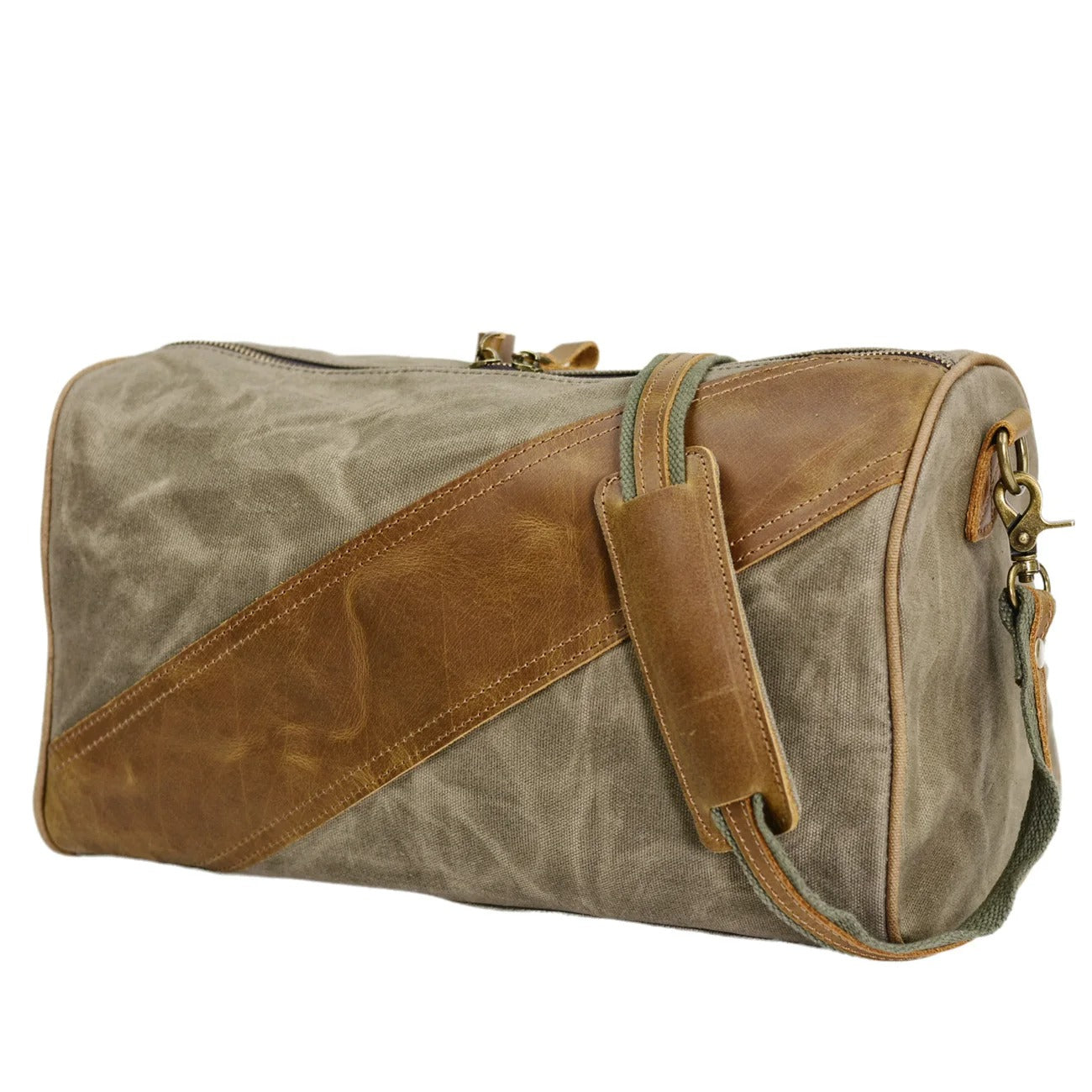 Oakern Pathfinder Duffel – Waxed Canvas & Leather Travel Bag