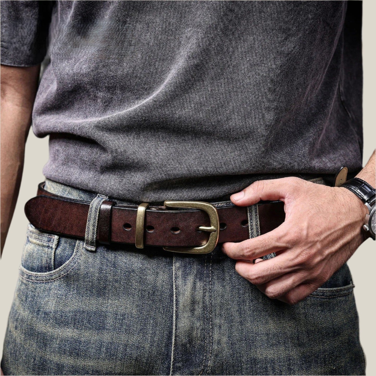 Oakern Dakota Full-Grain Leather Belt