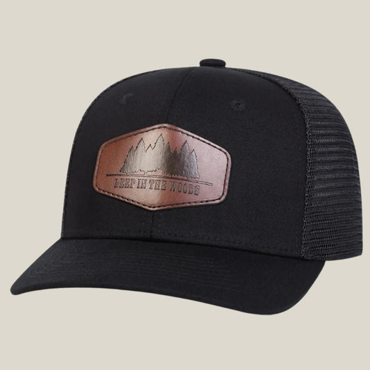 Oakern Adjustable Leather Patch Trucker Hat (Gift)