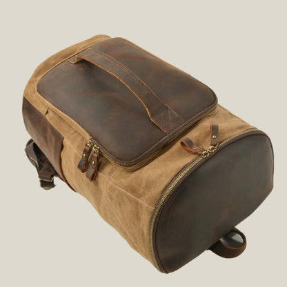 Oakern Ranger Backpack – Waxed Canvas & Leather Travel Pack