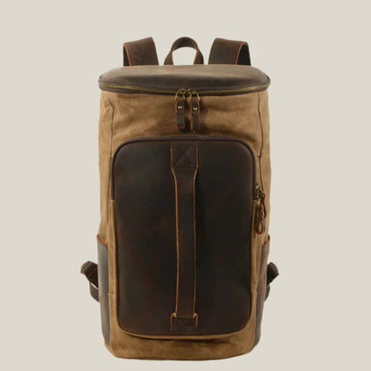Oakern Ranger Backpack – Waxed Canvas & Leather Travel Pack