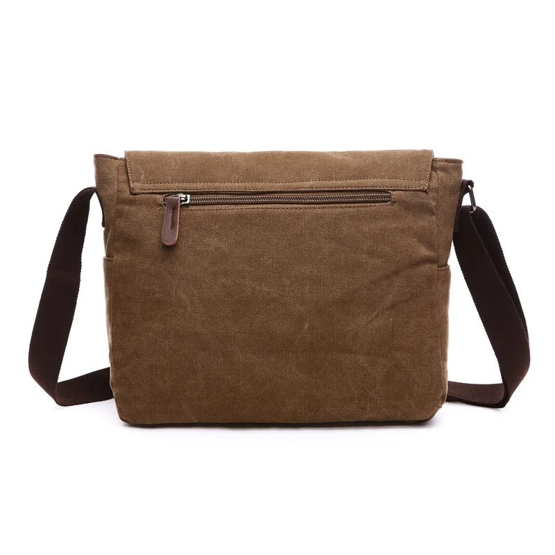 Oakern Explorer Messenger – Waxed Canvas & Leather Shoulder Bag