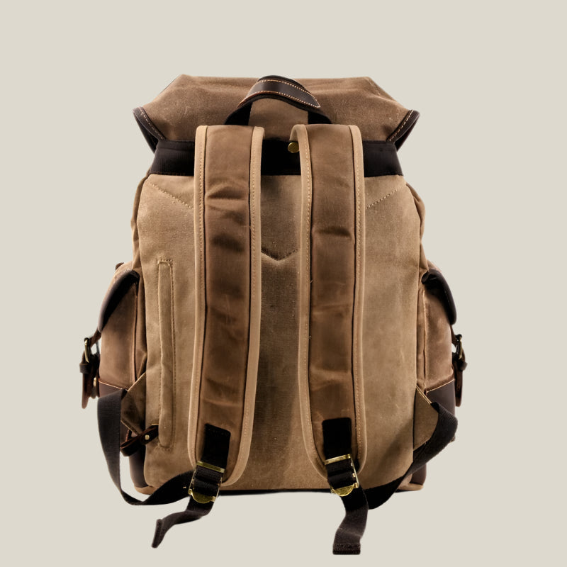 Oakern Explorer Backpack – Waxed Canvas & Leather Rucksack