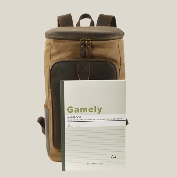 Oakern Ranger Backpack – Waxed Canvas & Leather Travel Pack