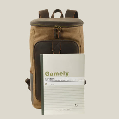 Oakern Ranger Backpack – Waxed Canvas & Leather Travel Pack