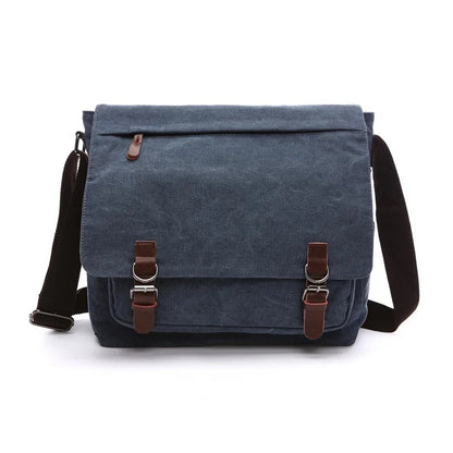 Oakern Explorer Messenger – Waxed Canvas & Leather Shoulder Bag